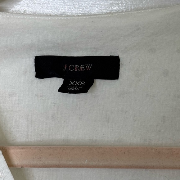 J. Crew White Puff Sleeve Wrap Blouse - Picture 3 of 11